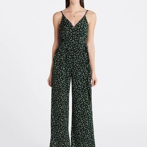 Emerald green jumpsuit size Large boutique brand